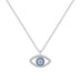 s925 Sterling Silver Jewelry European and American Atmospheric Demon Eye Necklace Eye Pendant