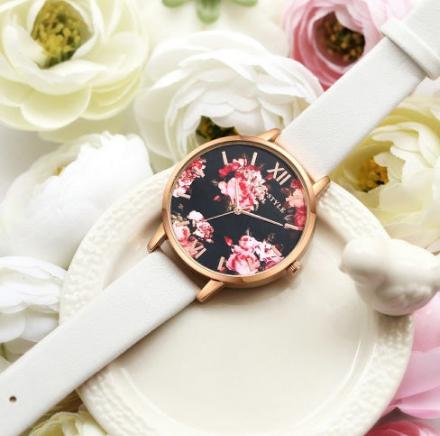 High Quality Fashion Leather Strap Rose Gold Women Watch Casual Love Heart Quartz Wrist Watch Women Dress Ladies Luxury Watches