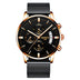 Men Watch Chronograph Sport Mens Watches Top Brand Luxury Waterproof Full Steel Quartz Gold Clock Men Relogio Masculino